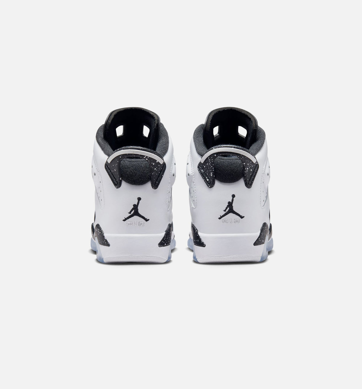 Air Jordan 6 Retro Black and White Grade School Sneakers - Black/White