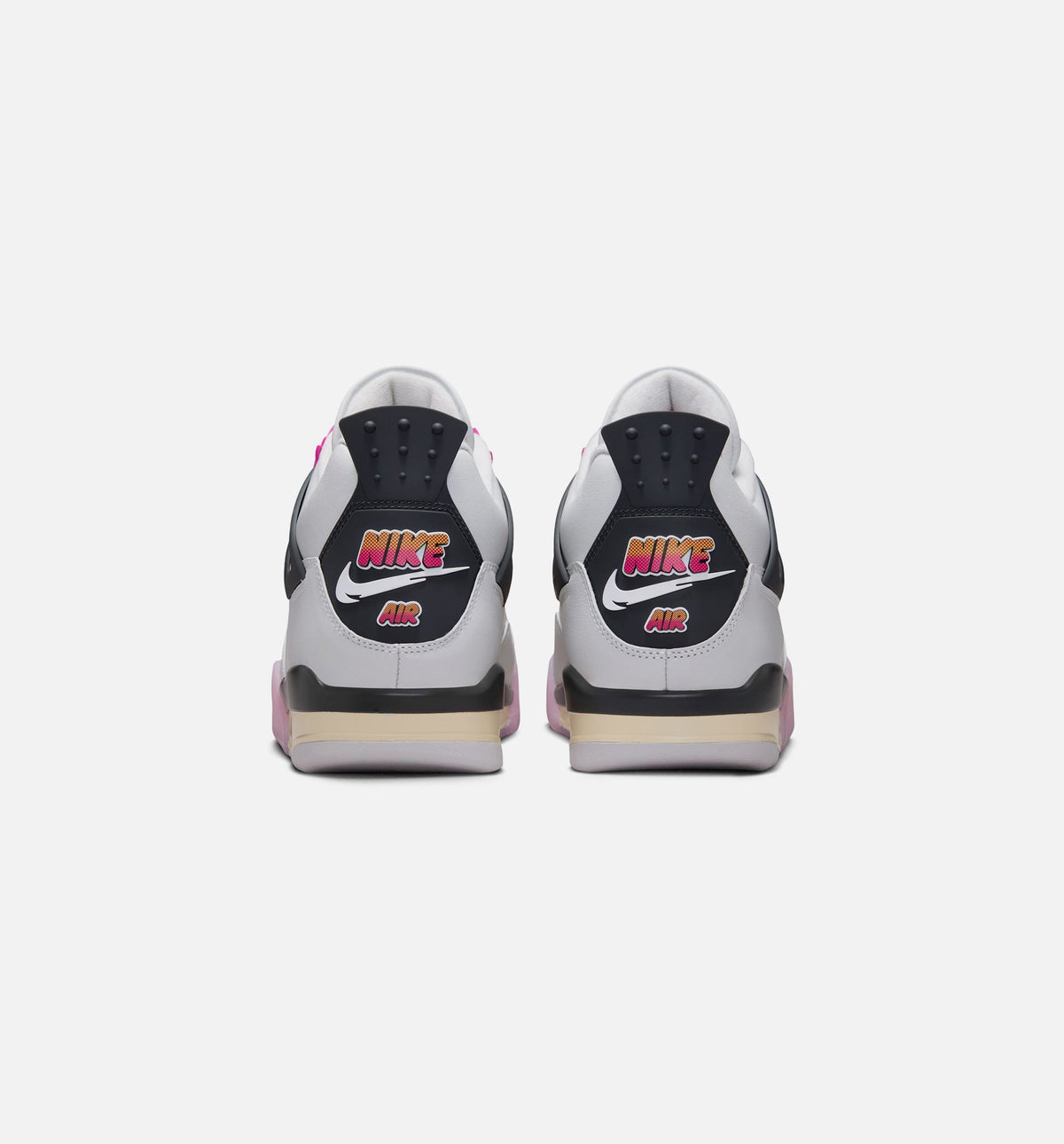 Air Jordan 4 Retro Comic Men's Sneakers - Off White/Fire Pink/Anthracite