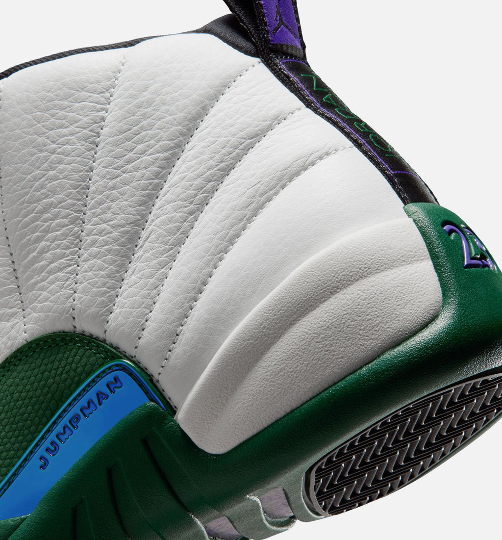 Air Jordan 12 Retro Idols Become Rivals Men's Sneakers - Summit White/Gorge Green/Fierce Purple