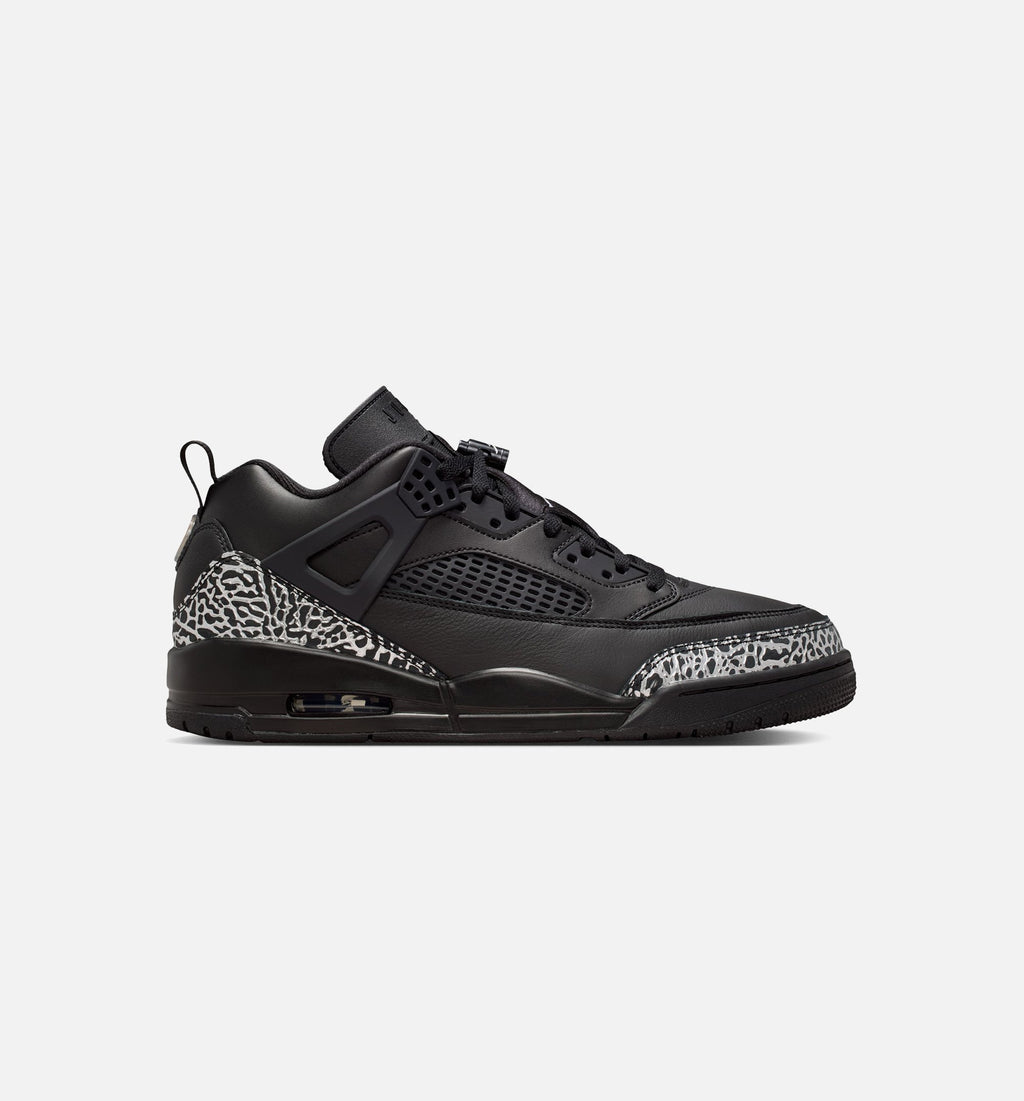 Spizike Low Men's Sneakers - Black/Black/Metallic Silver