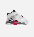 Air Jordan 8 Retro White and True Red Infant/Toddler Sneakers - White/Black/True Red