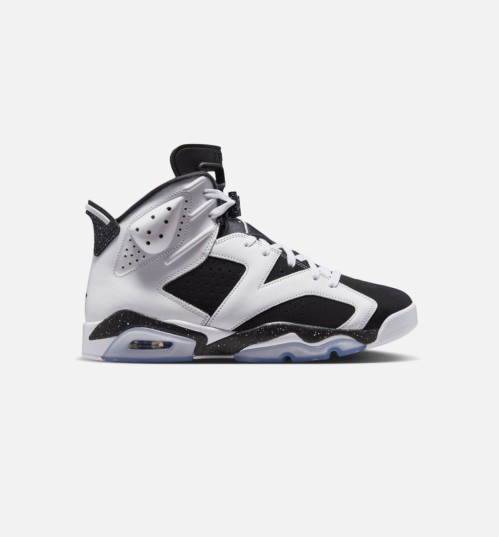 Air Jordan 6 Retro Black and White Men's Sneakers - Black/White