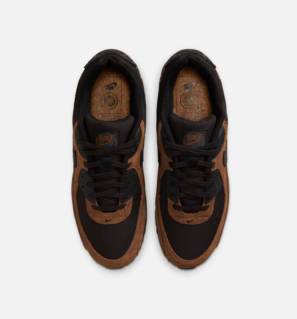 Air Max 90 Premium Men's Sneakers - Light British Tan/Velvet Brown/Black