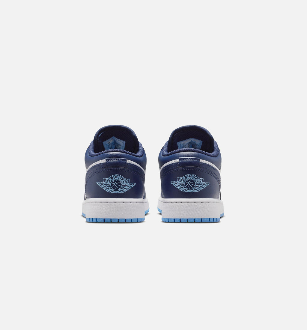 Air Jordan 1 Low Grade School Sneakers - Navy/University Blue/White