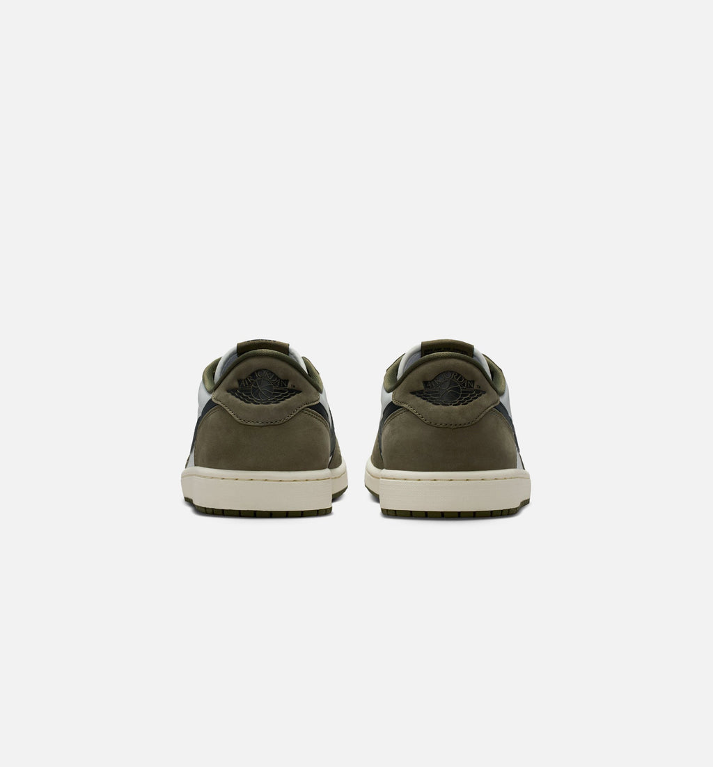Air Jordan 1 Low OG Medium Olive Men's Sneakers - Olive/Black/White/Sail