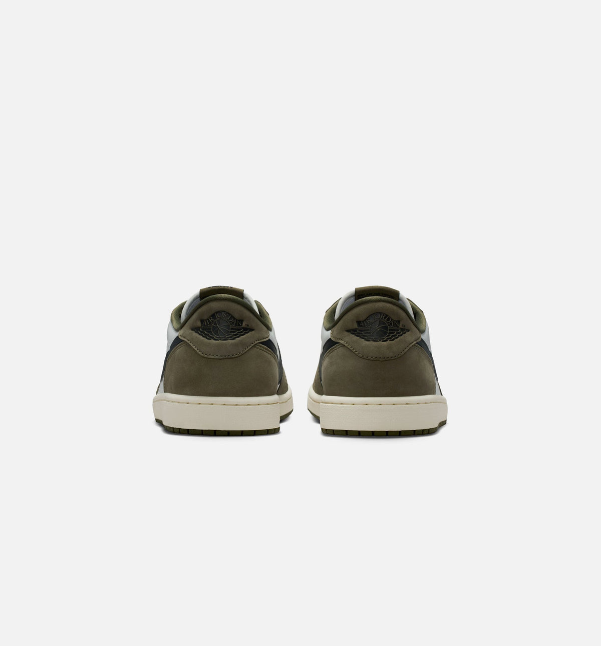 Air Jordan 1 Low OG Medium Olive Men's Sneakers - Olive/Black/White/Sail