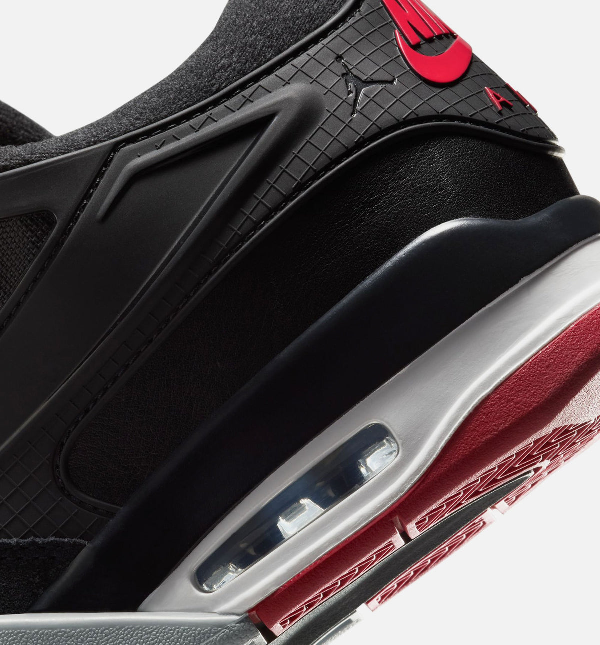 Air Jordan 4 RM Men's Sneakers - Black/Wolf Grey/White/Varsity Red