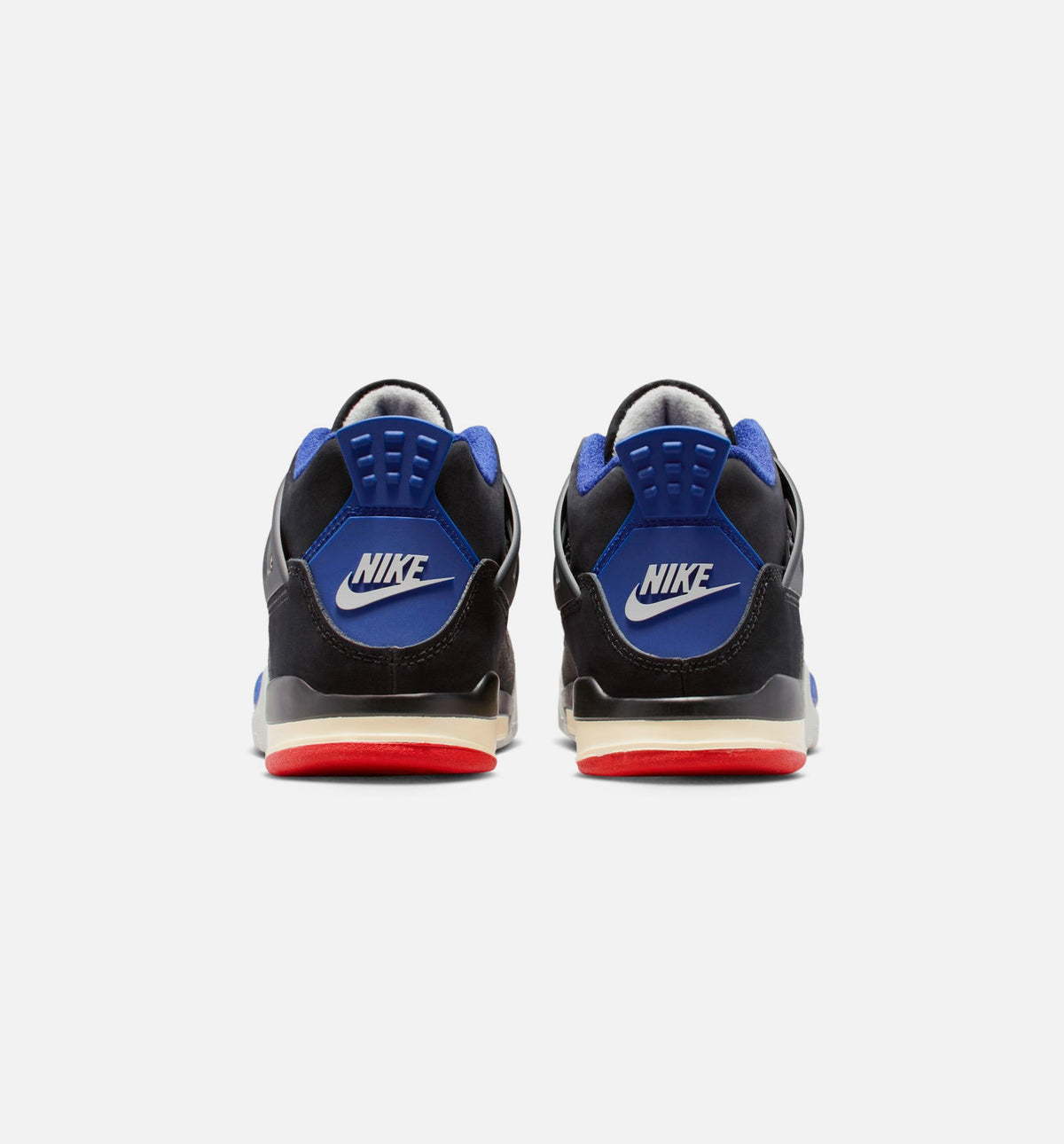 Air Jordan 4 Retro Rare Air Preschool Sneakers - Black/Fire Red/Deep Royal Blue