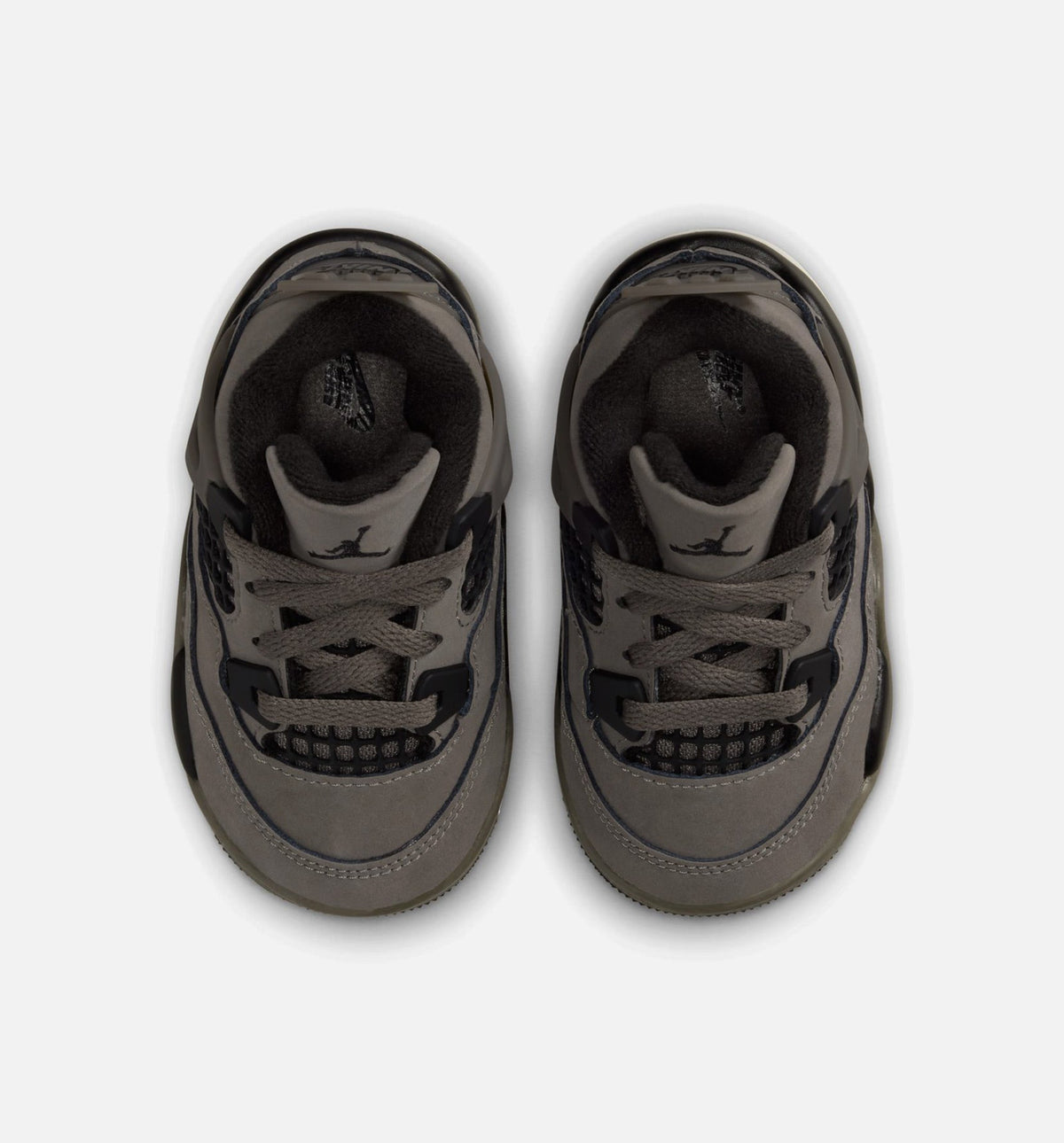 Air Jordan 4 Retro Cave Stone and Black Infant/Toddler Sneakers - Cave Stone/Black/Moon Particle
