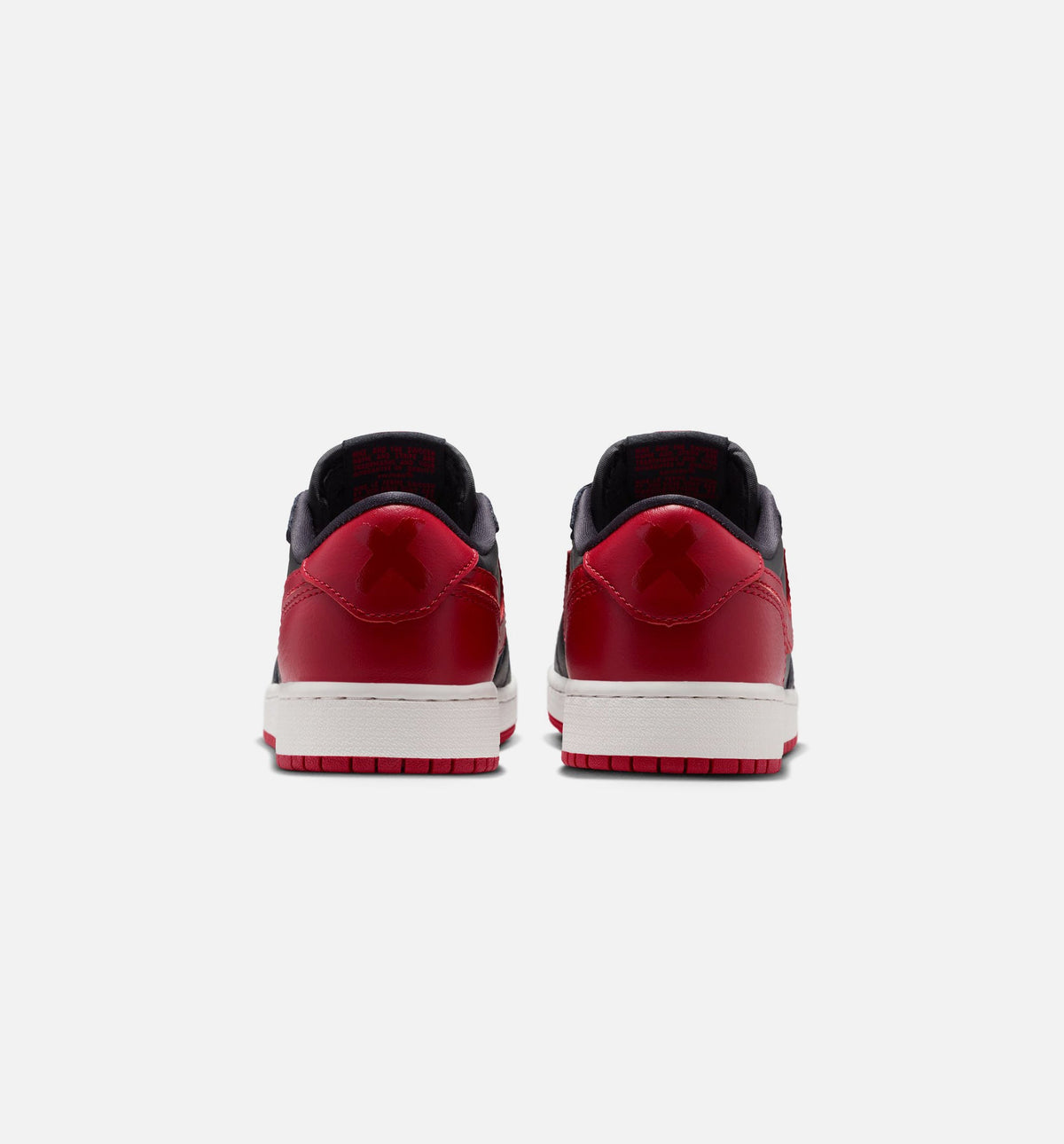 Air Jordan 1 Retro Low OG Banned Grade School Sneakers - Black/Black/Varsity Red/Summit White