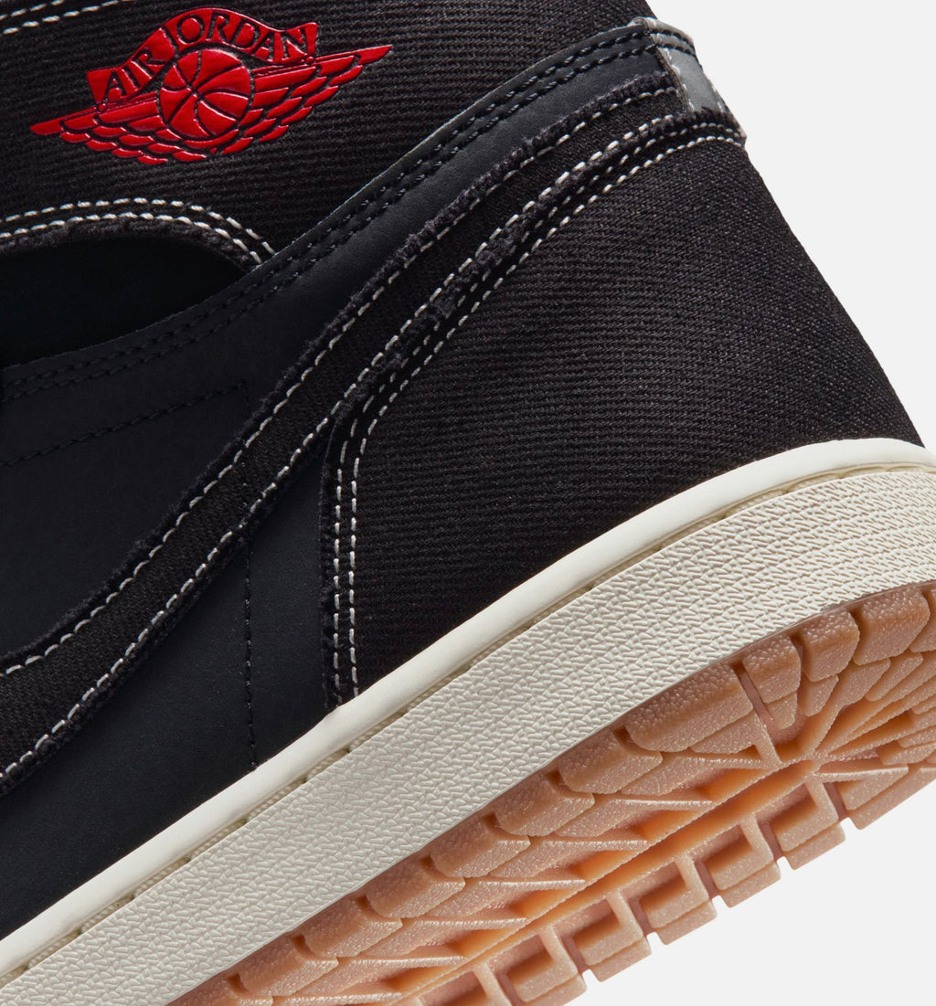Air Jordan 1 Retro High OG Flight Club Men's Sneakers - Black/University Red/Sail/Gum Medium Brown