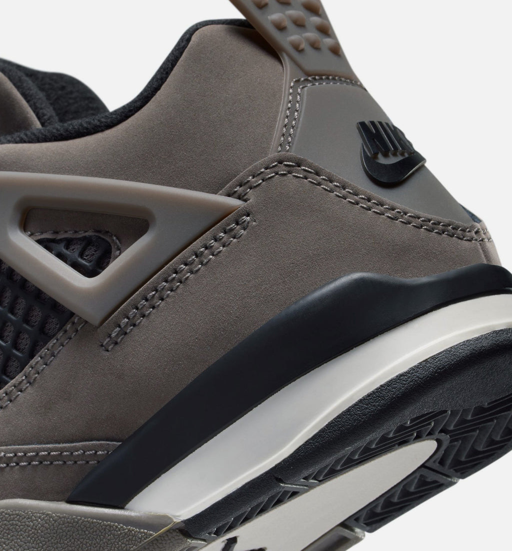 Air Jordan 4 Retro Cave Stone and Black Preschool Sneakers - Cave Stone/Black/Moon Particle