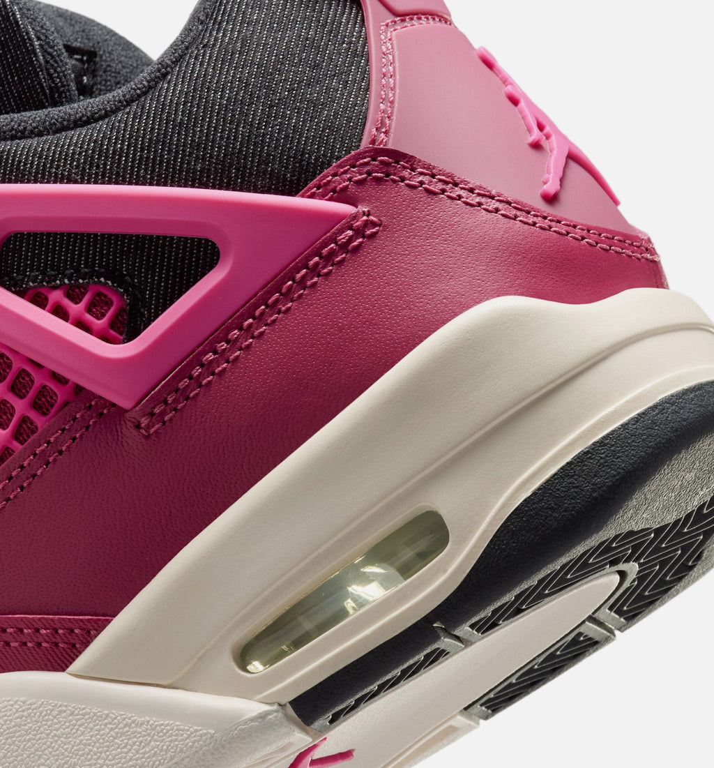 Air Jordan 4 Retro She's A Star Grade School Sneakers - Sweet Beet/Desert Pink/Off Noir/Chalk