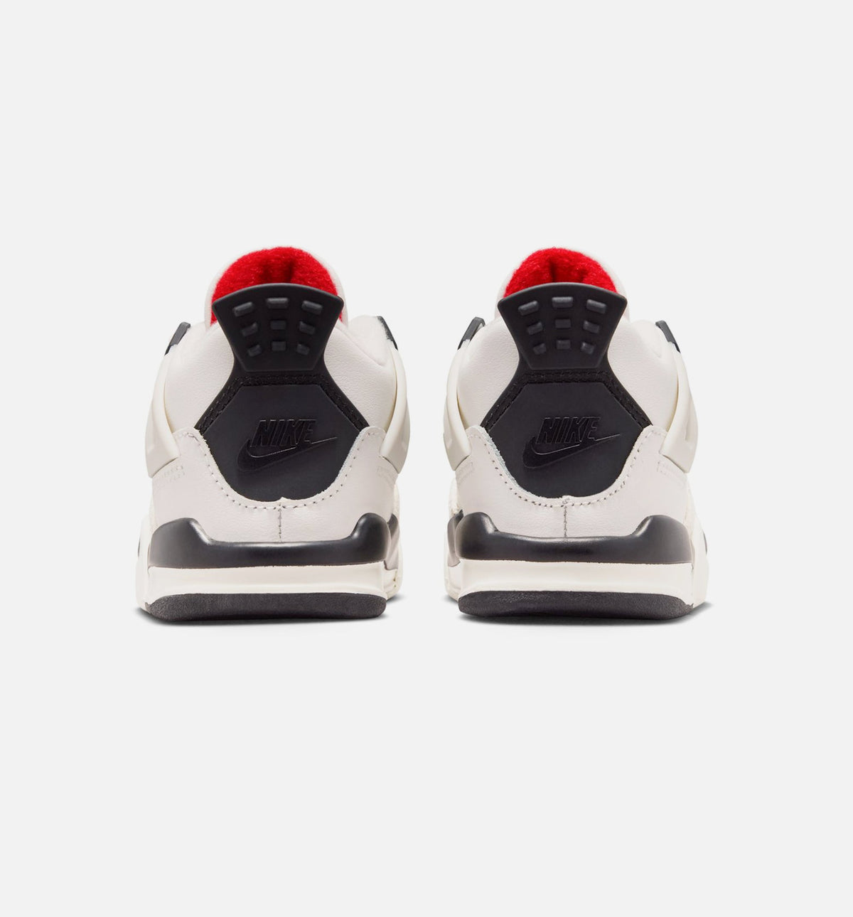 Air Jordan 4 Retro Flight Club Infant/Toddler Sneakers - Sail/Black/University Red