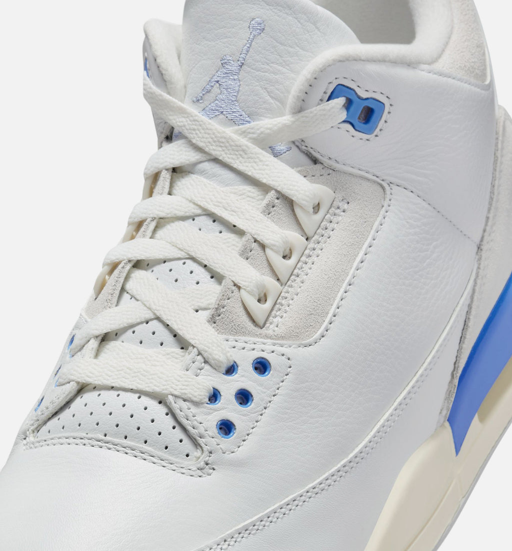 Air Jordan 3 Retro Lucky Shorts Men's Sneakers - Summit White/Hydrogen Blue/Legend Blue