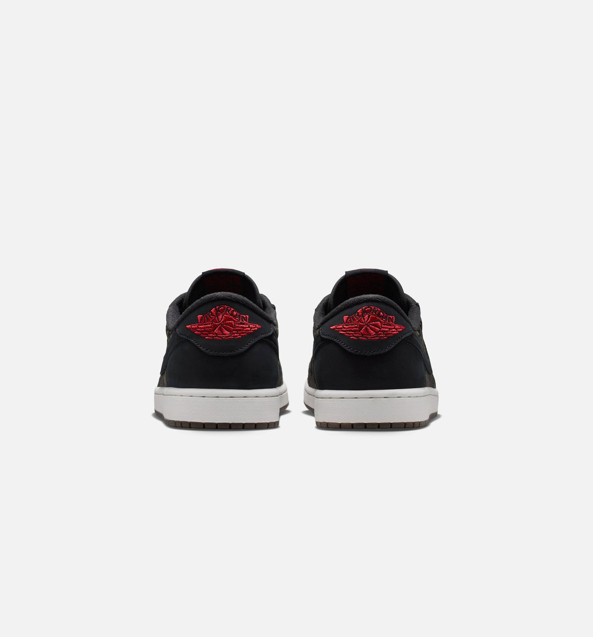 Air Jordan 1 Retro Low OG Laser Black and Varsity Red Men's Sneakers - Black/Varsity Red/Summit White