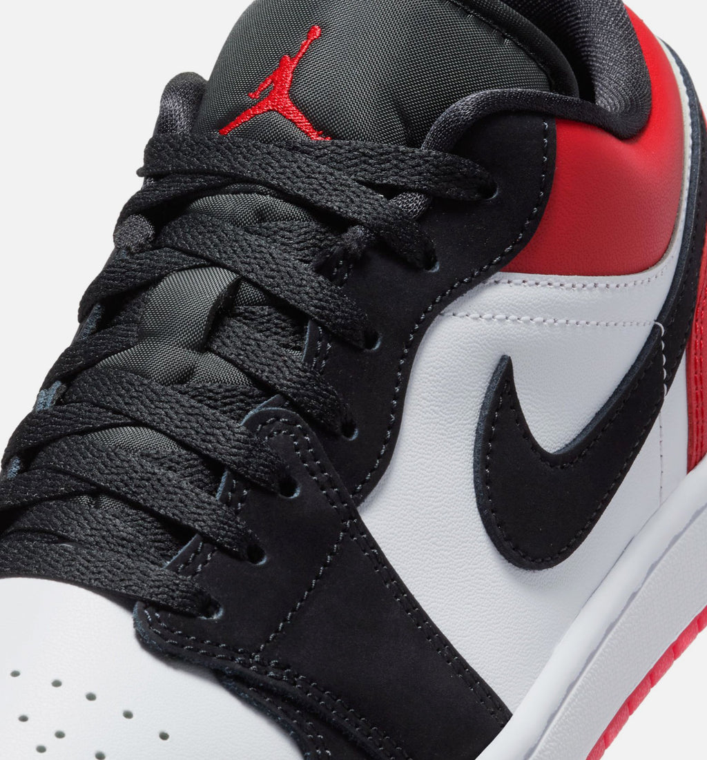 Air Jordan 1 Low SE Men's Sneakers - White/Varsity Red/Black