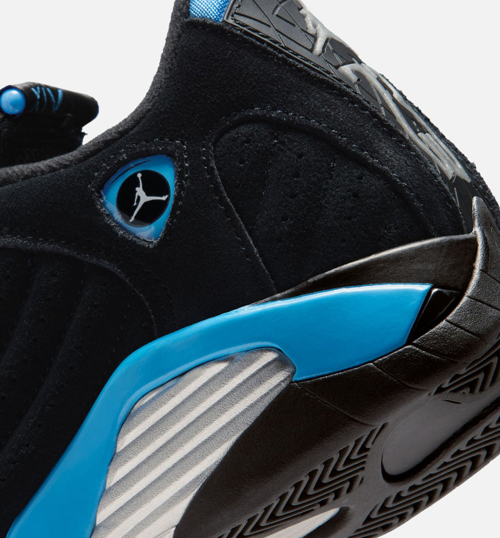 Air Jordan 14 Retro Black University Blue Grade School Sneakers - Black/White/University Blue