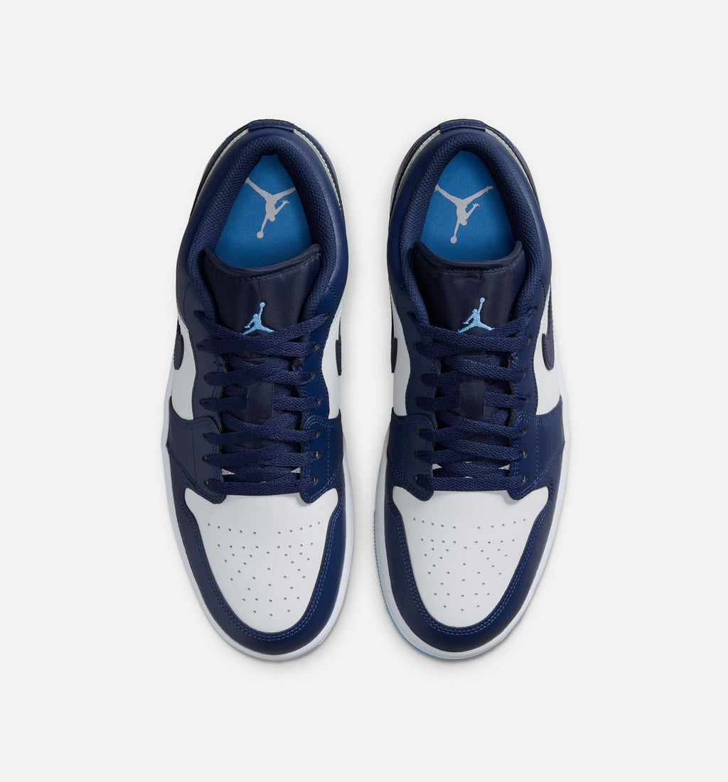 Air Jordan 1 Low Men's Sneakers - Midnight Navy/University Blue/White