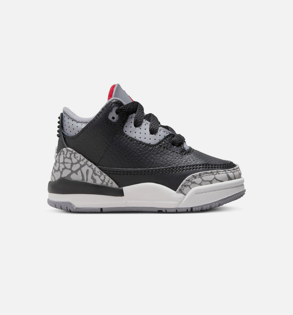 Air Jordan 3 Retro Black Cement Infant/Toddler Sneakers - Black/Fire Red/Cement Grey/Summit White