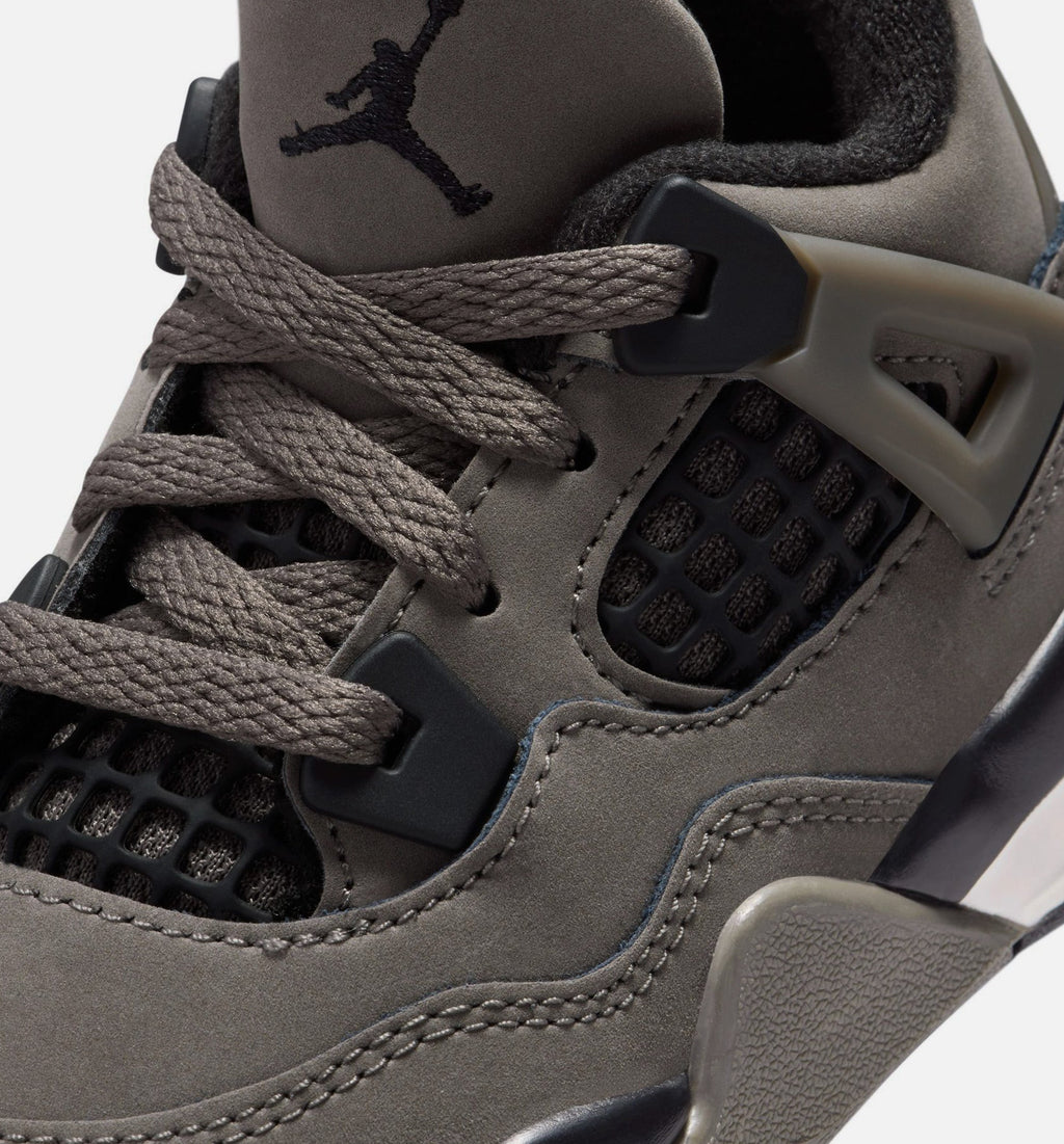 Air Jordan 4 Retro Cave Stone and Black Infant/Toddler Sneakers - Cave Stone/Black/Moon Particle