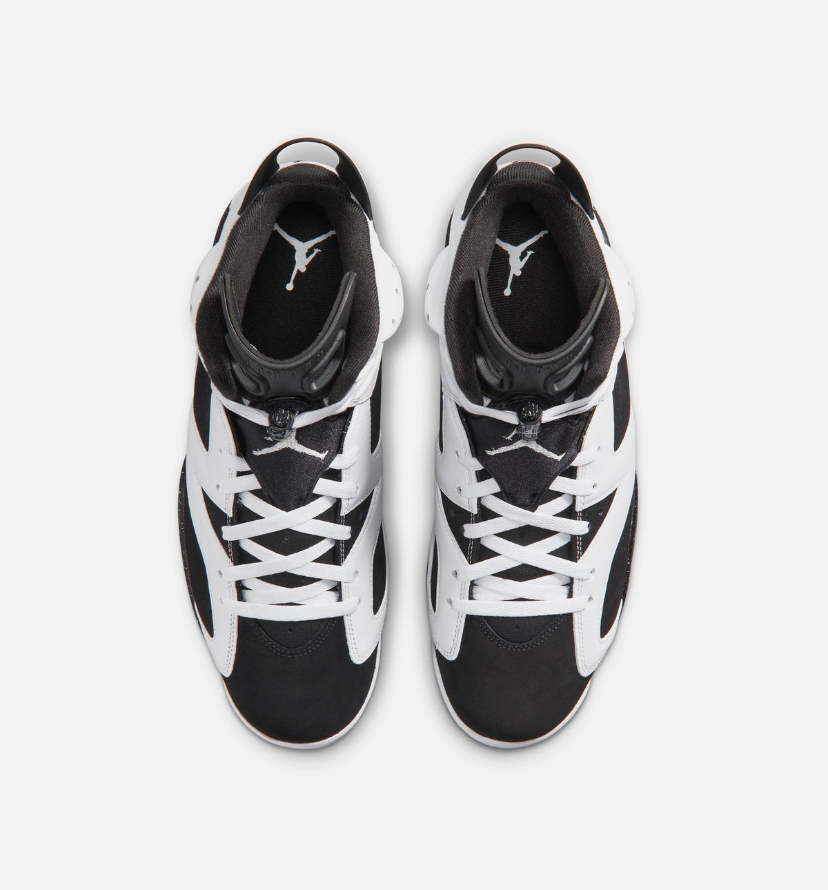 Air Jordan 6 Retro Black and White Men's Sneakers - Black/White