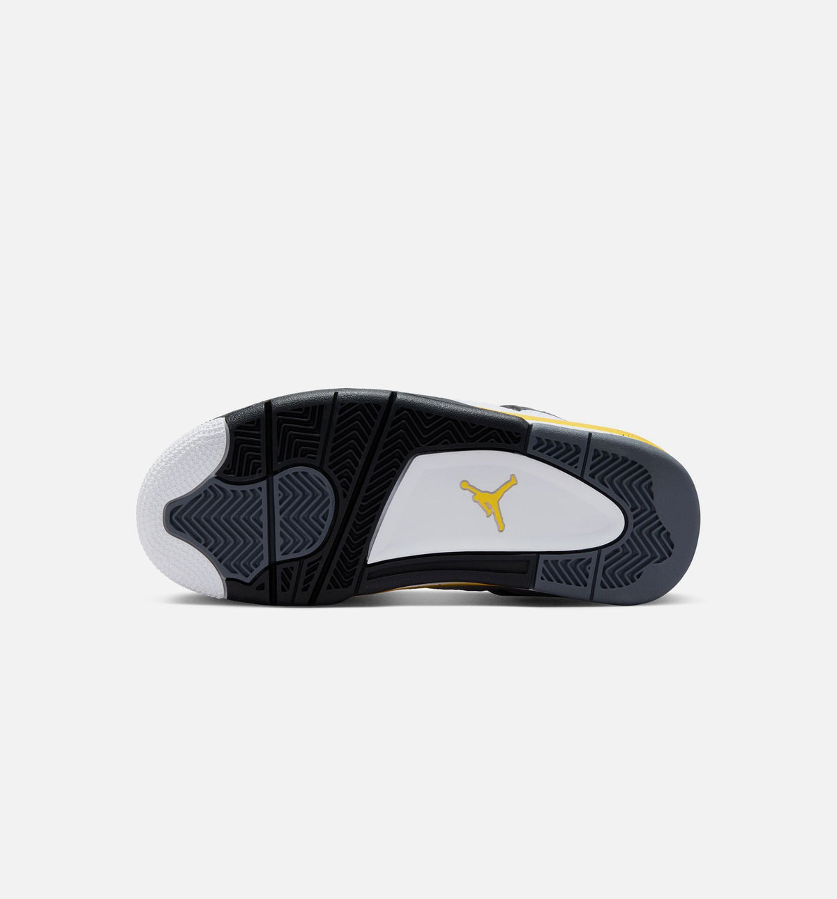 Air Jordan 4 Retro Rare Air Tour Yellow Grade School Sneakers - White/Dark Blue Grey/Black/Tour Yellow