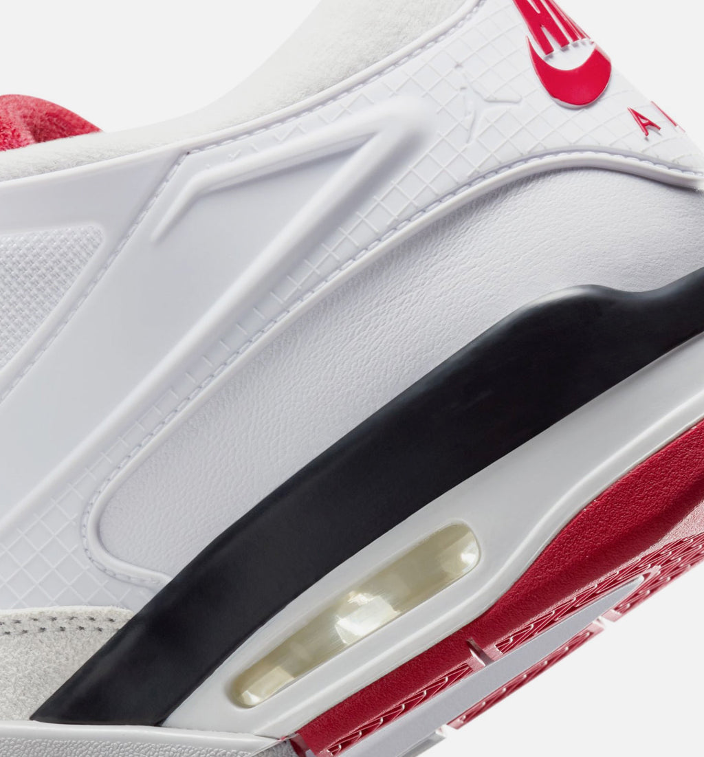 Air Jordan 4 RM Men's Sneakers - White/Black/Neutral Grey/Varsity Red