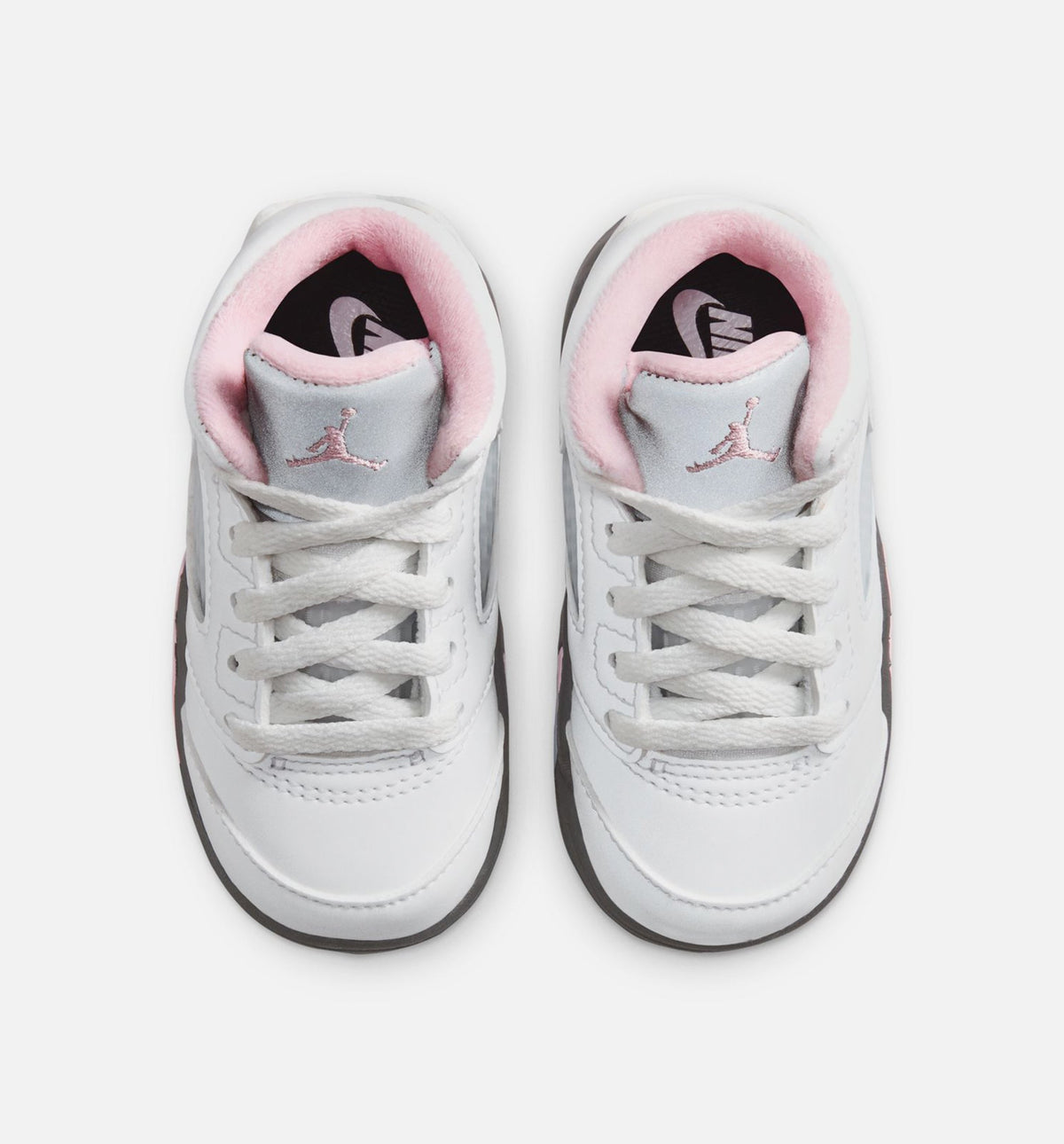Air Jordan 5 Retro Medium Soft Pink Infant/Toddler Sneakers - White/Black/Medium Soft Pink