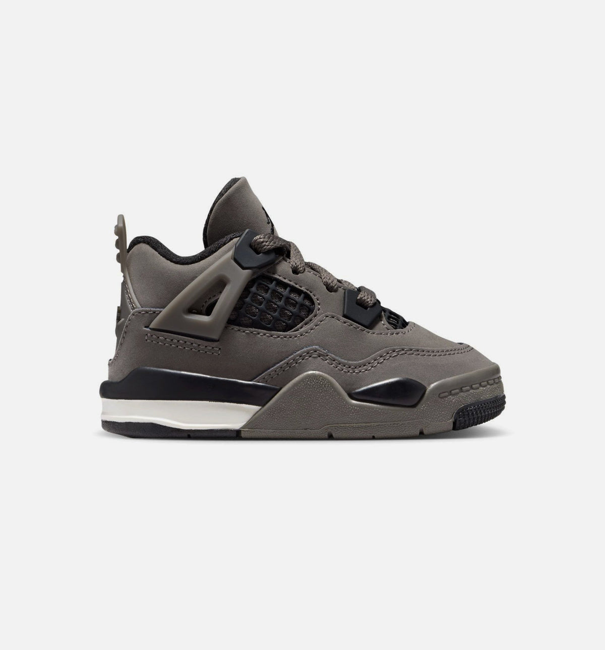 Air Jordan 4 Retro Cave Stone and Black Infant/Toddler Sneakers - Cave Stone/Black/Moon Particle