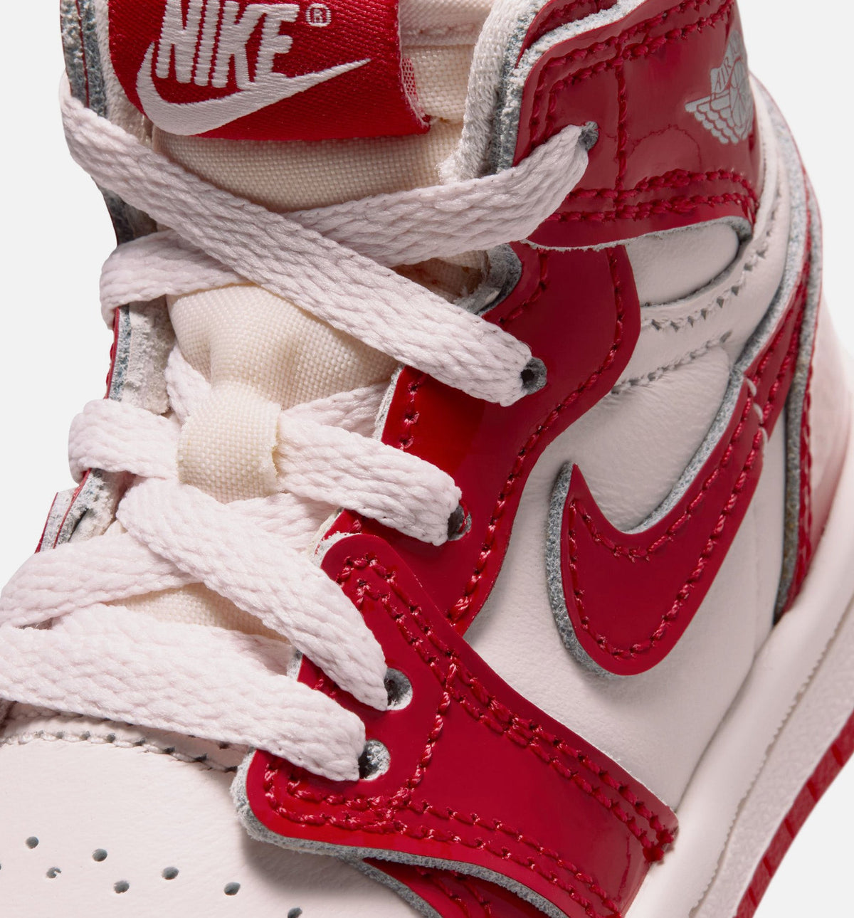 Air Jordan 1 Retro High OG Nails and Grails Infant/Toddler Sneakers - University Red/Metallic Silver