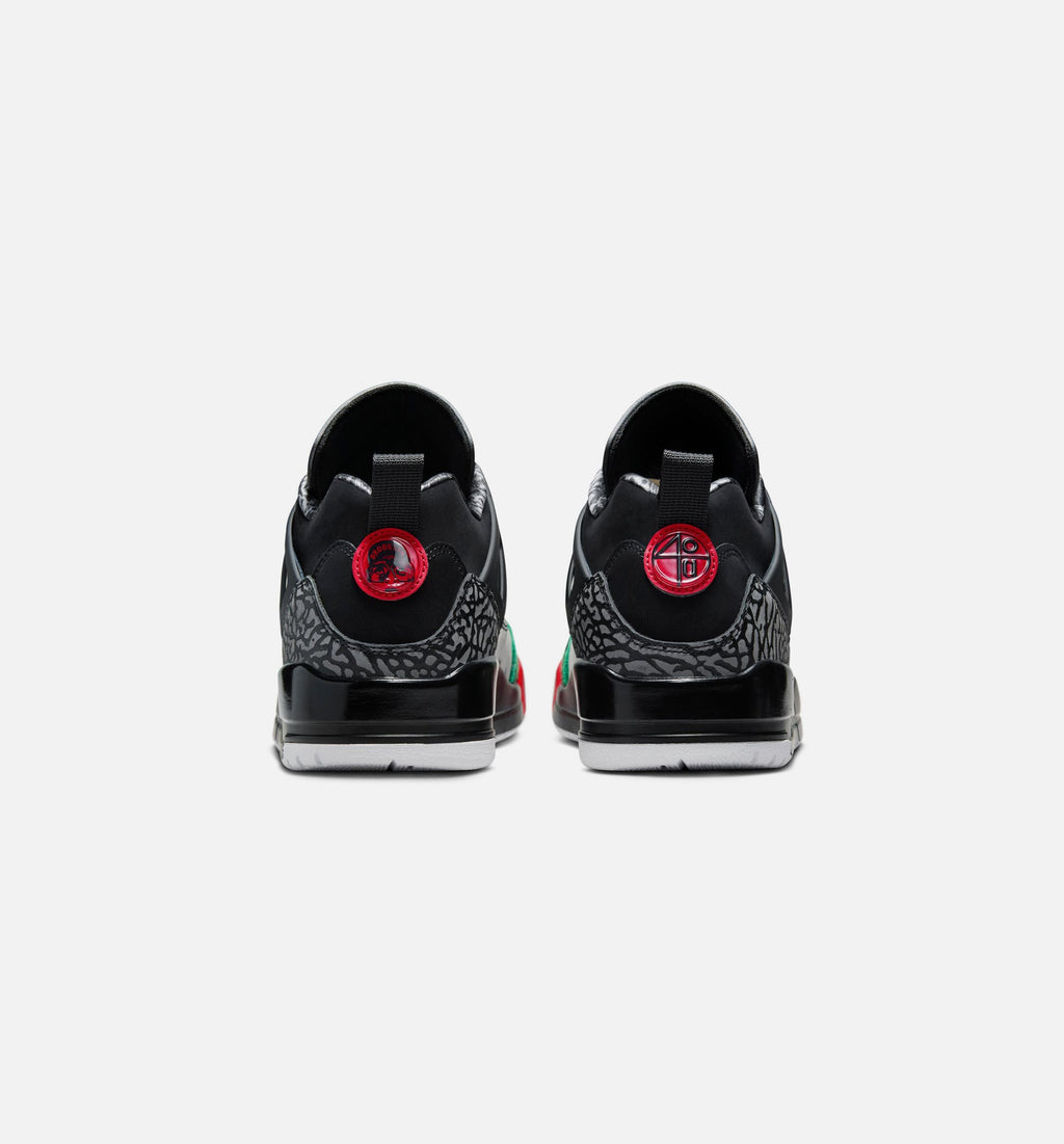 Spizike Low Men's Sneakers - Black/Classic Green/White/Varsity Red