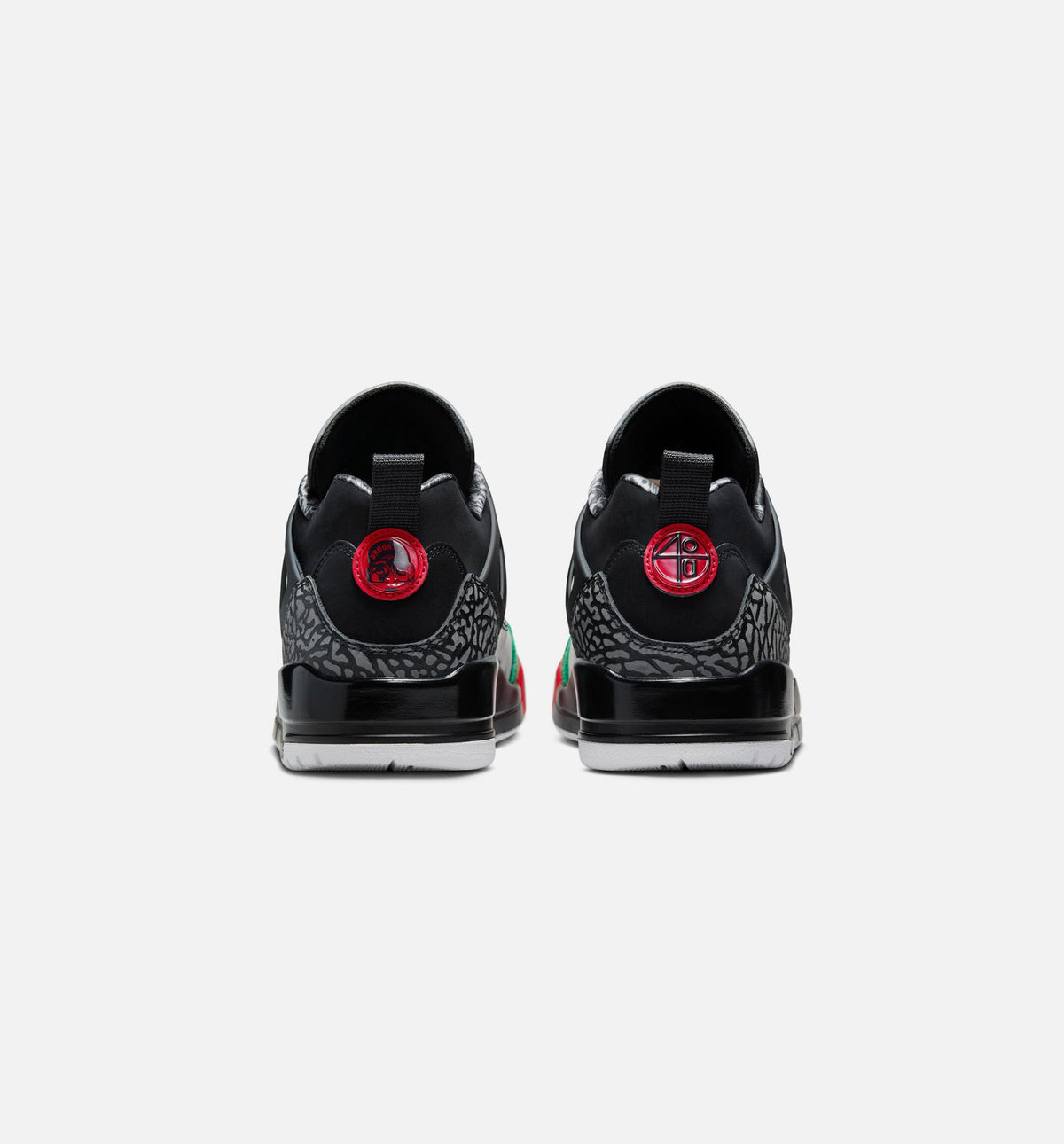 Spizike Low Men's Sneakers - Black/Classic Green/White/Varsity Red