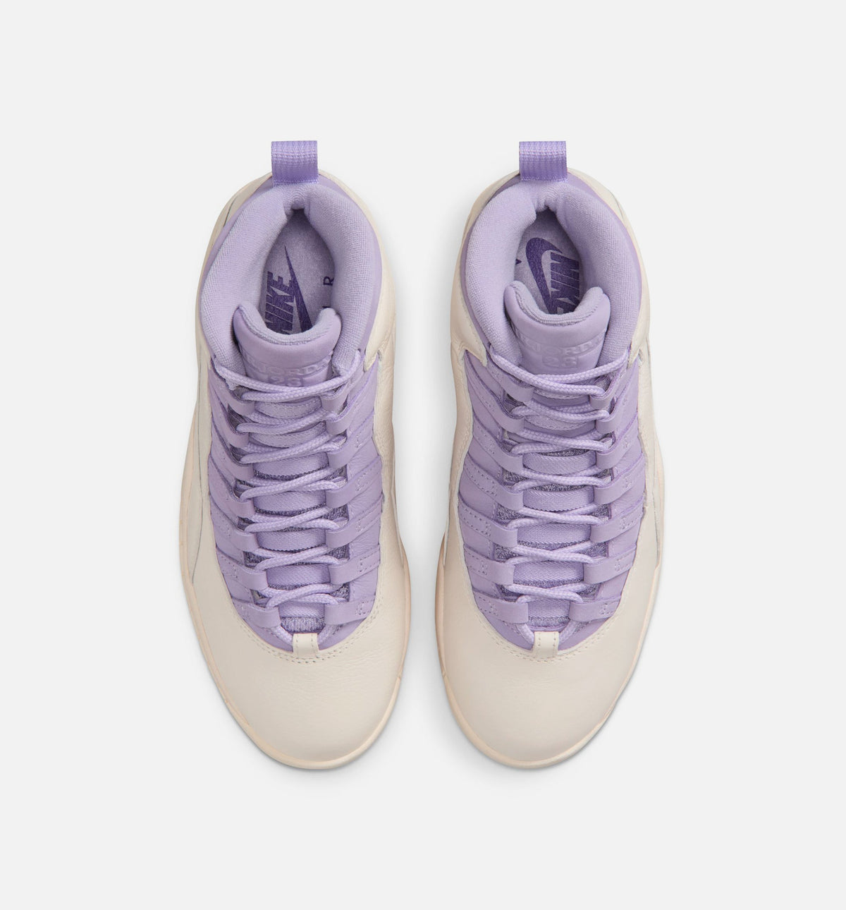 Air Jordan 10 Retro Hydrangeas Women's Sneakers - Chalk/Hydrangeas/Wild Grape