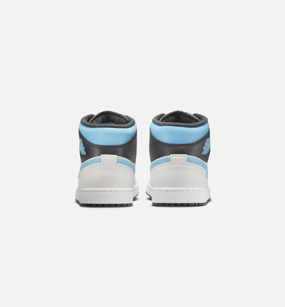 Air Jordan 1 Mid SE Men's Sneakers - Summit White/Blue Chill/Black