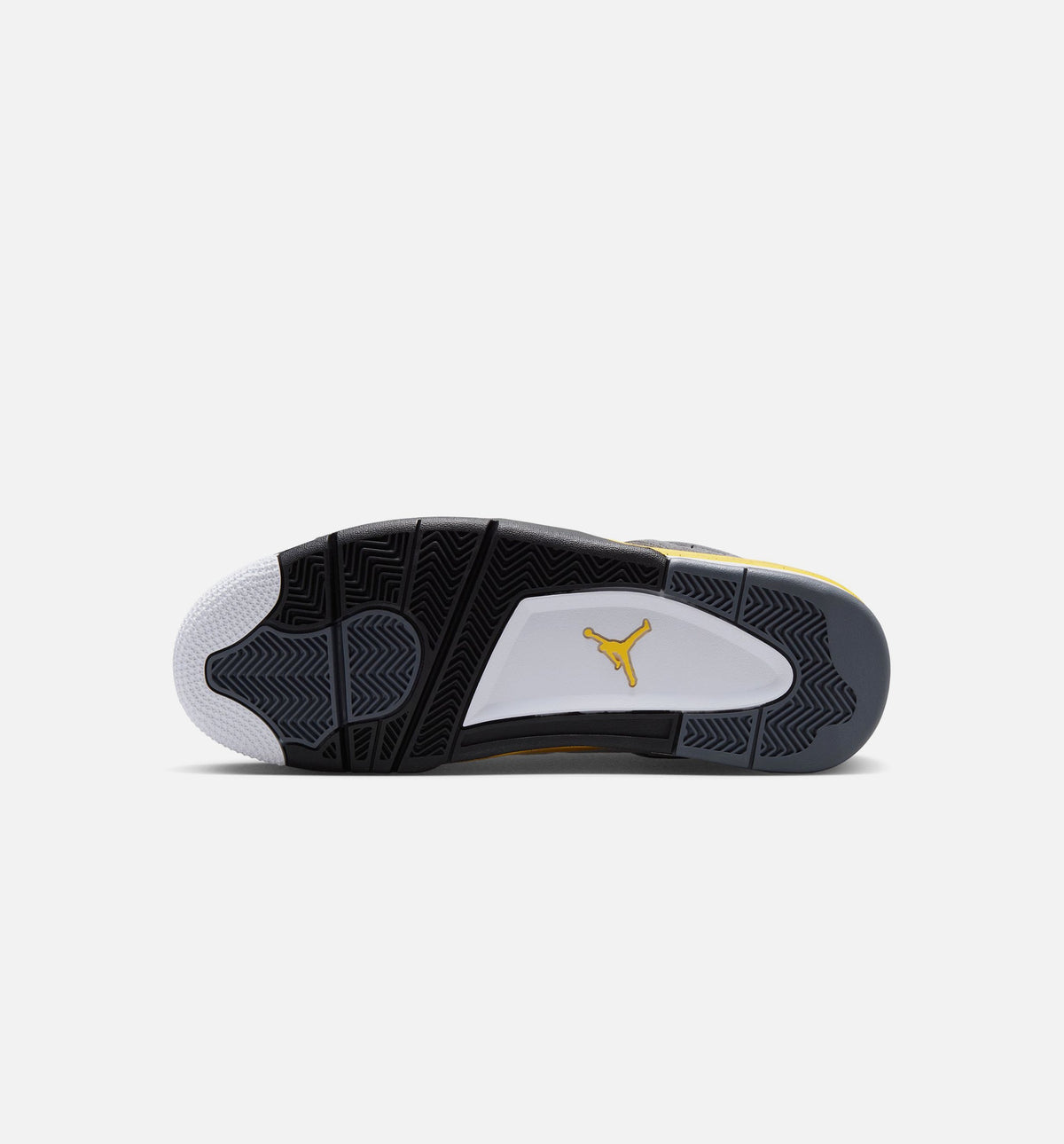 Air Jordan 4 Retro Rare Air Tour Yellow Men's Sneakers - White/Dark Blue Grey/Black/Tour Yellow