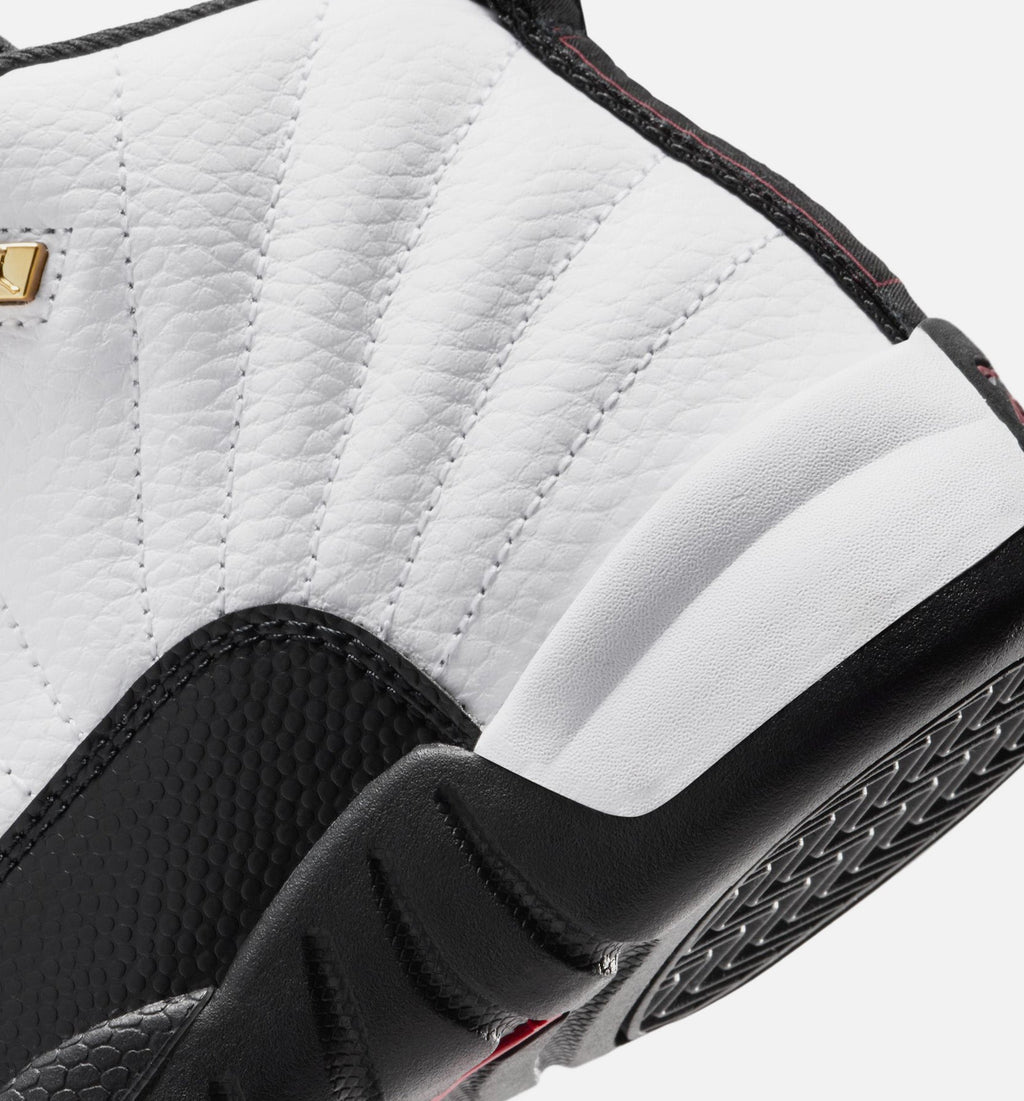 Air Jordan 12 Retro Taxi Preschool Sneakers - White/Black/Taxi