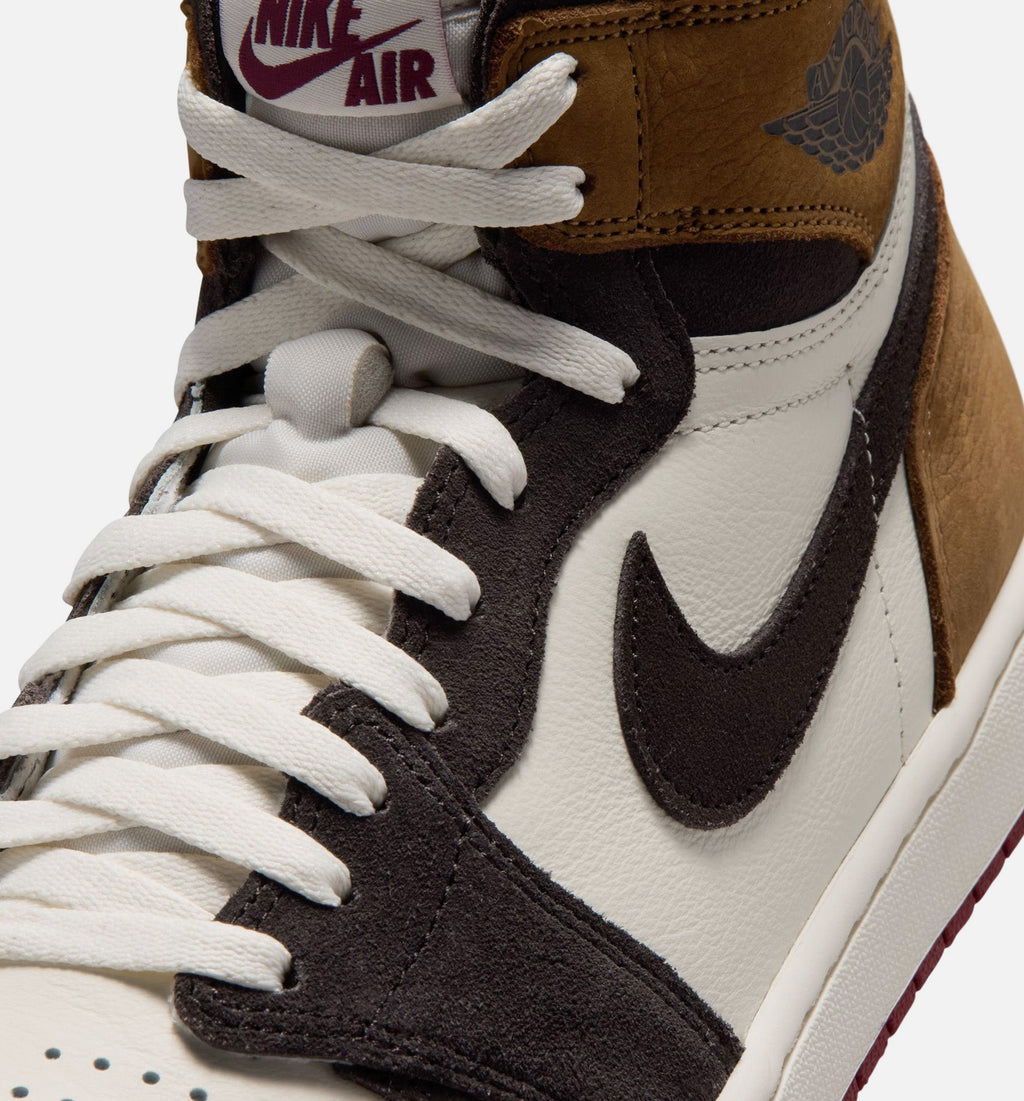 Air Jordan 1 Retro High OG Love Letter Men's Sneakers - Shadow Brown/Team Red/Light British Tan