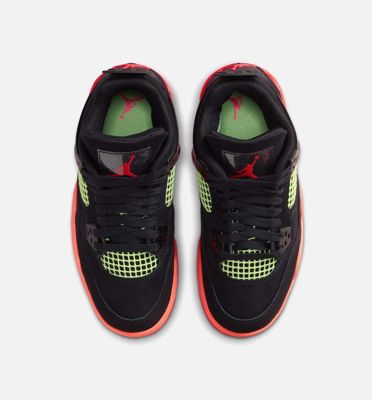 Air Jordan 4 Retro Black Infrared 23 Grade School Sneakers - Black/Infrared 23/Bright Mango