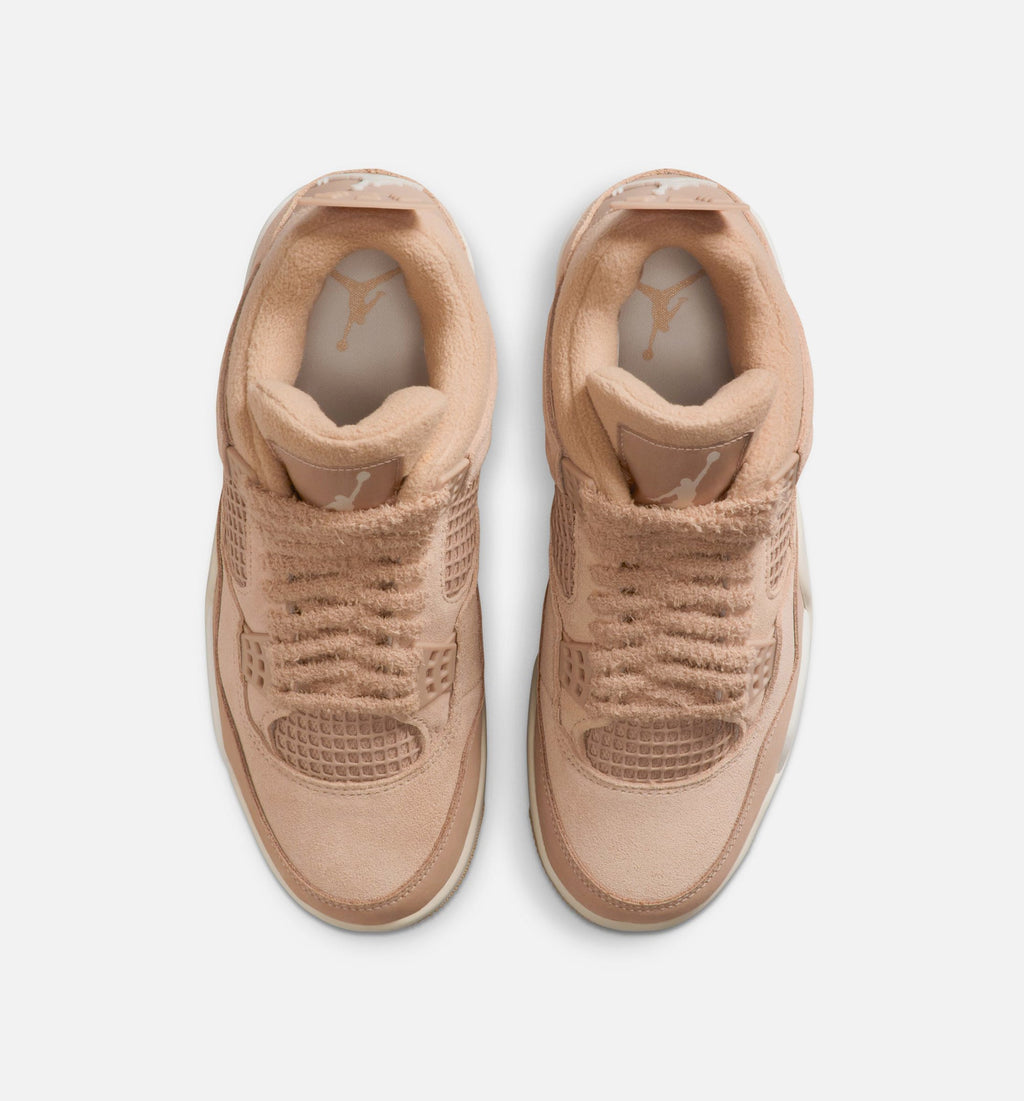 Air Jordan 4 Retro Cozy Girl Women's Sneakers - Hemp/Light Orewood Brown