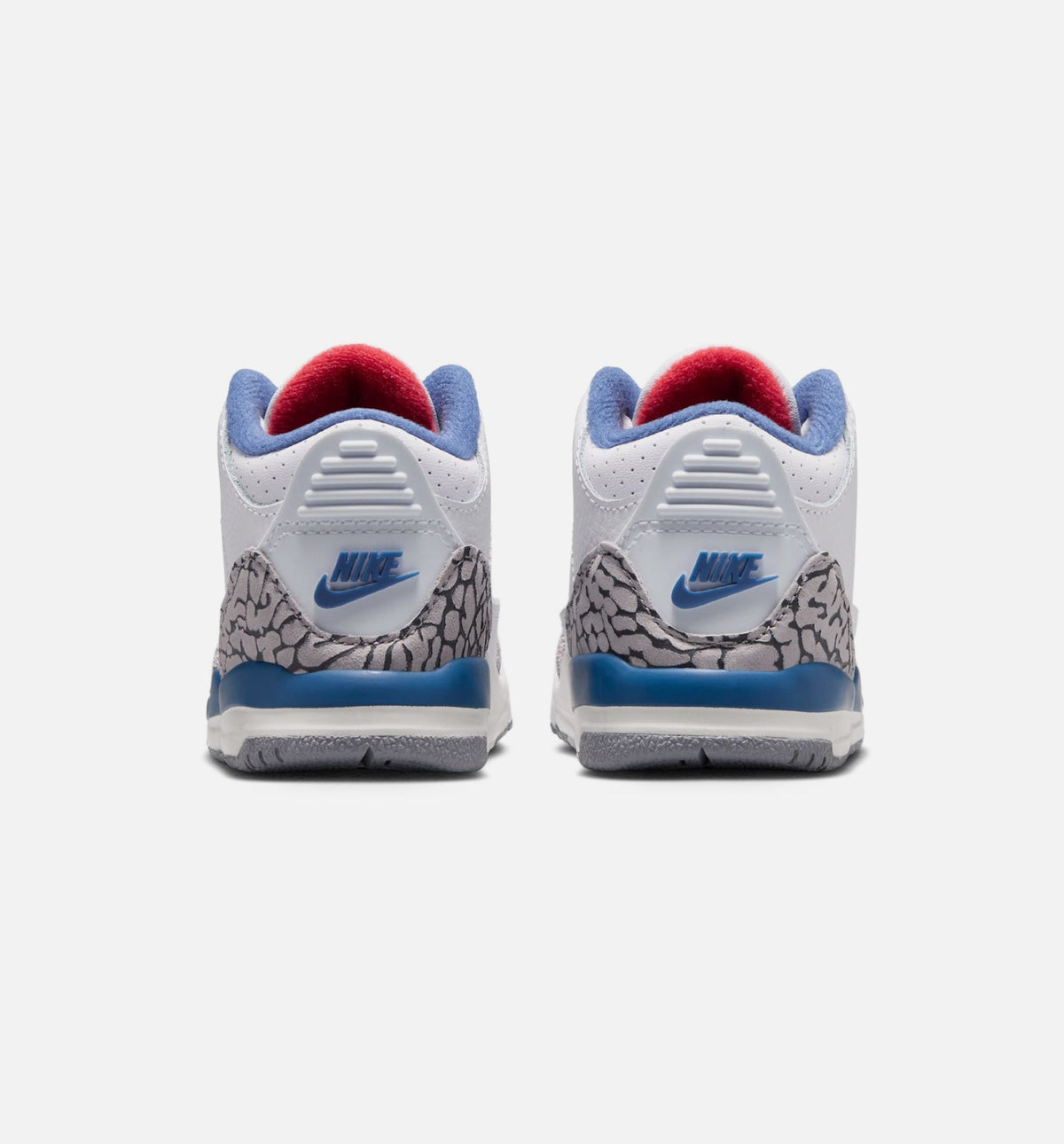 Air Jordan 3 Retro OG True Blue Infant/Toddler Sneakers - White/Fire Red/True Blue