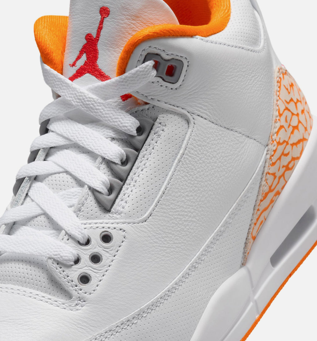 Air Jordan 3 Retro Orange Citrus Women's Sneakers - White/Multicolor