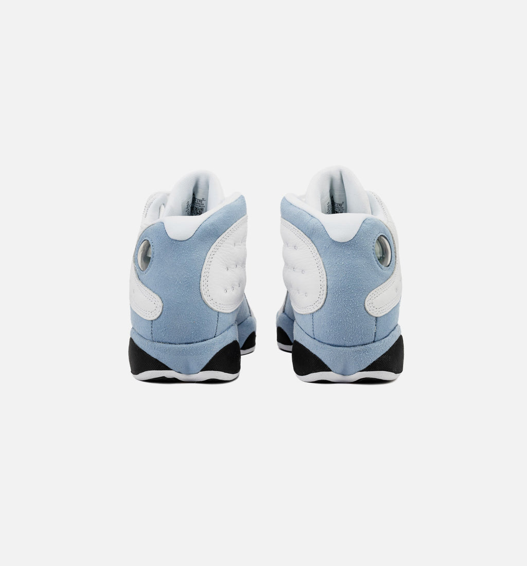 Air Jordan 13 Retro Blue Grey Grade School Sneakers - White/Blue Grey/Black/Yellow Ochre