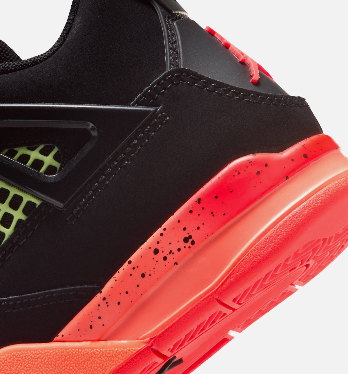 Air Jordan 4 Retro Black Infrared 23 Preschool Sneakers - Black/Infrared 23/Bright Mango