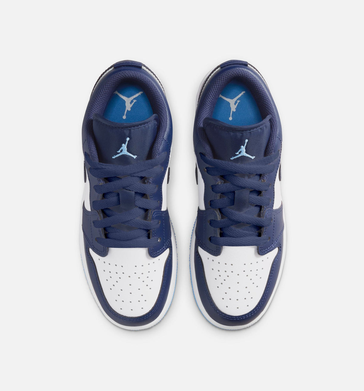 Air Jordan 1 Low Grade School Sneakers - Navy/University Blue/White