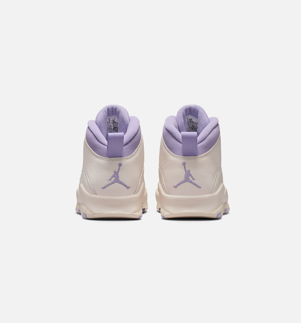 Air Jordan 10 Retro Hydrangeas Women's Sneakers - Chalk/Hydrangeas/Wild Grape