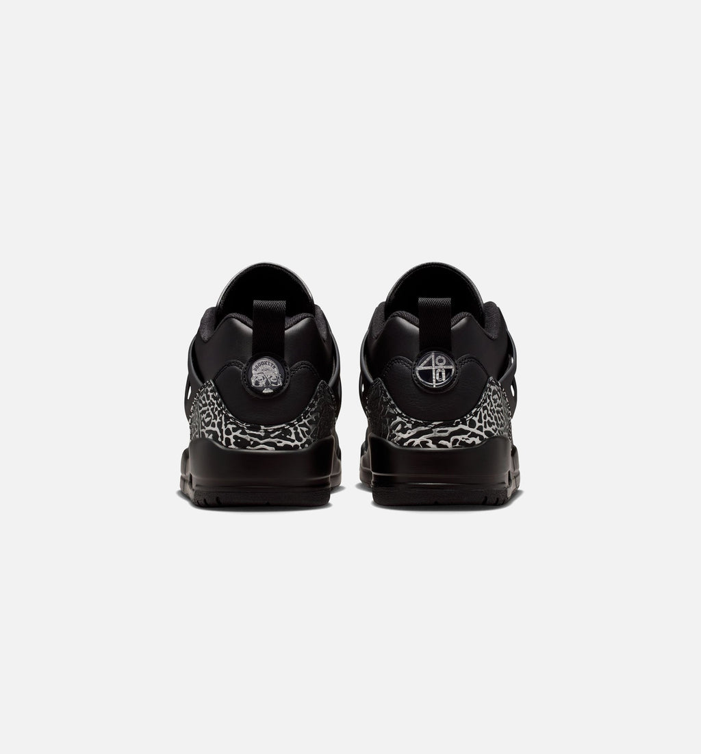 Spizike Low Men's Sneakers - Black/Black/Metallic Silver