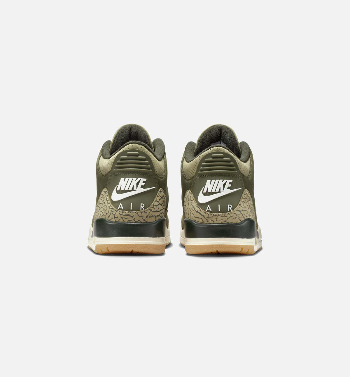 Air Jordan 3 Retro Medium Olive Men's Sneakers - Medium Olive/Sequoia/Neutral Olive/Sail/Total Crimson