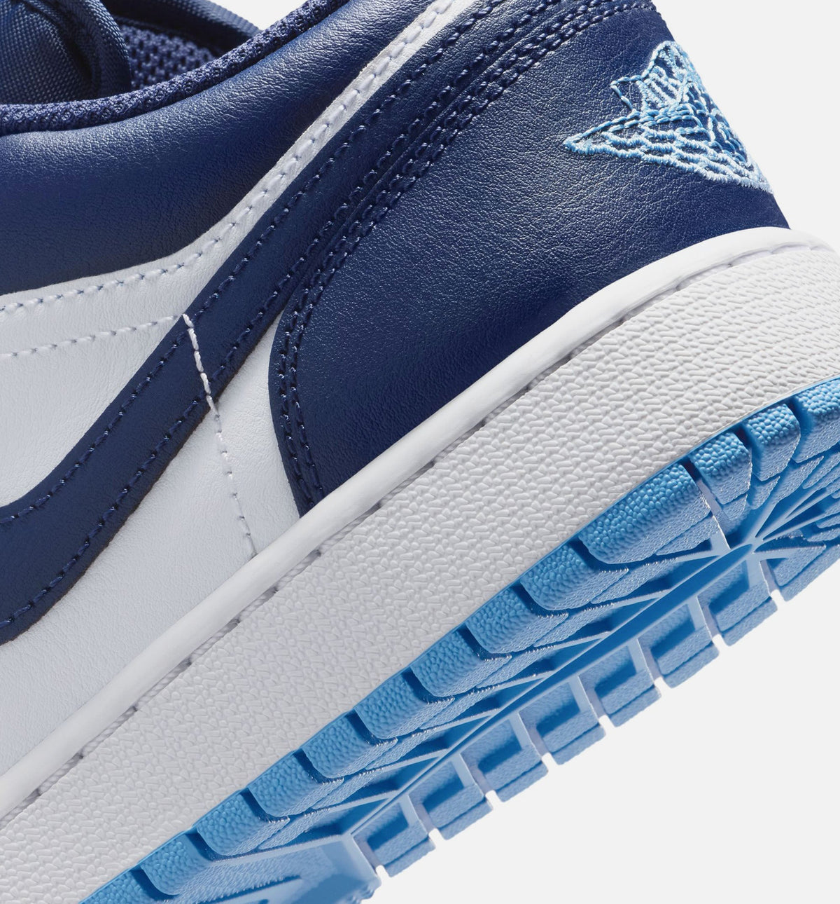Air Jordan 1 Low Grade School Sneakers - Navy/University Blue/White