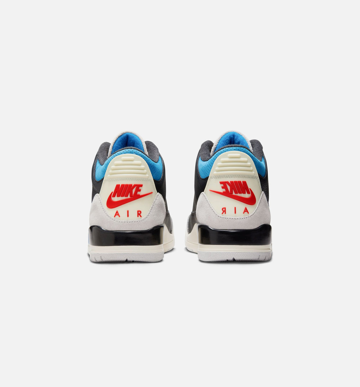 Air Jordan 3 Retro OG Rare Air Men's Sneakers - Black/Chile Red/Neutral Grey